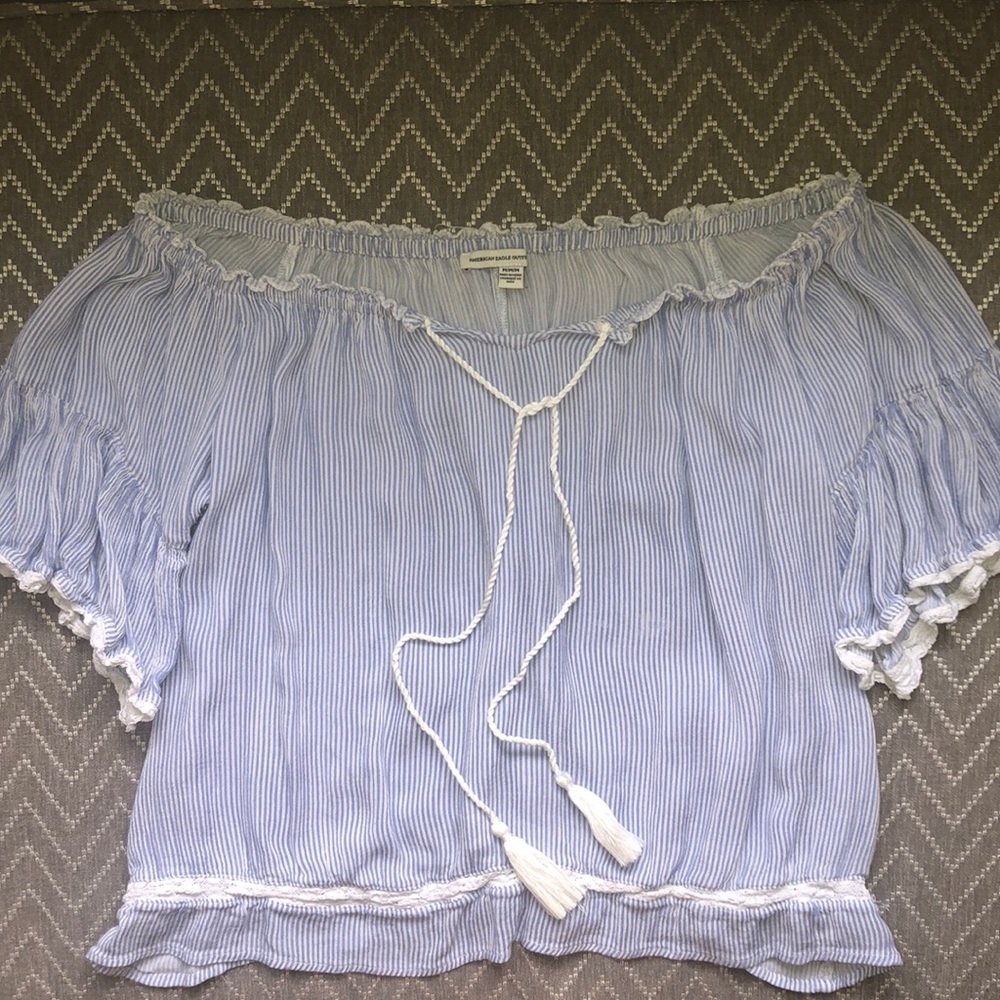 Striped Off the Shoulder Top